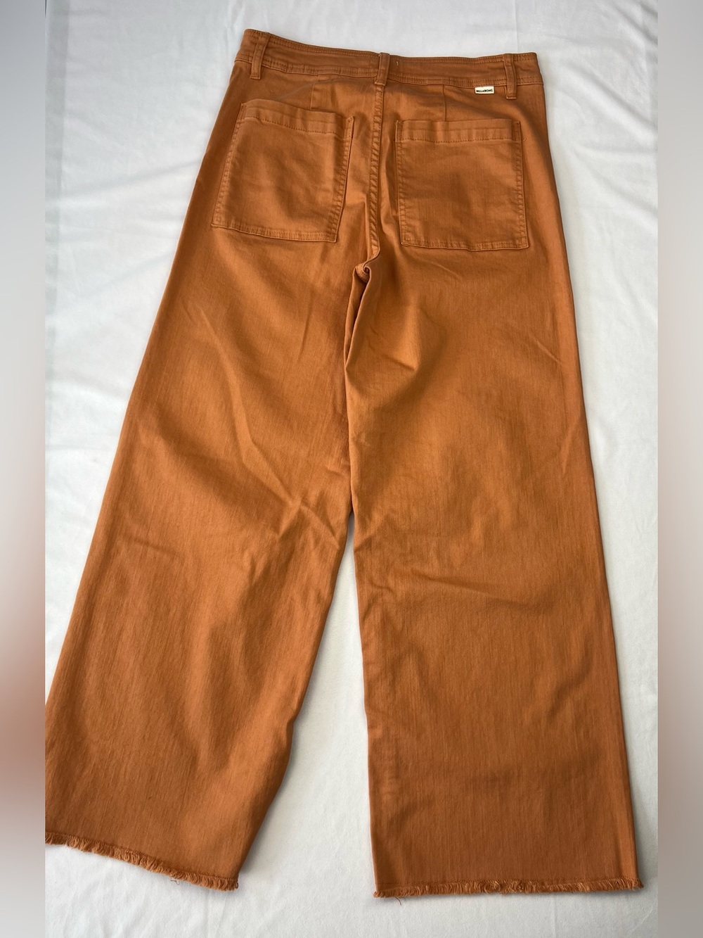 Billabong Free Fall High Waist Wide Leg Raw Hem Pants Toffee - Size 31 - Picture 8 of 9